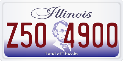 IL license plate Z504900