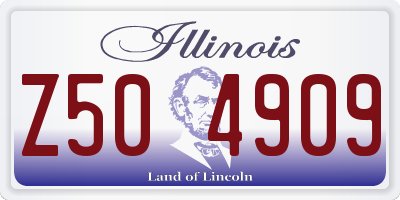 IL license plate Z504909