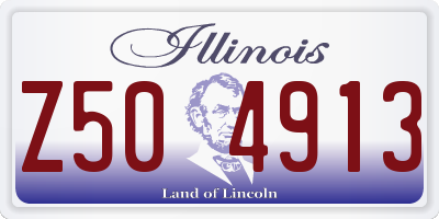 IL license plate Z504913