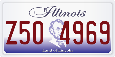IL license plate Z504969