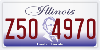IL license plate Z504970