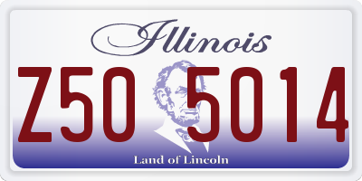 IL license plate Z505014