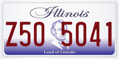IL license plate Z505041