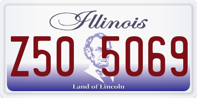 IL license plate Z505069