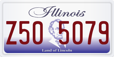 IL license plate Z505079