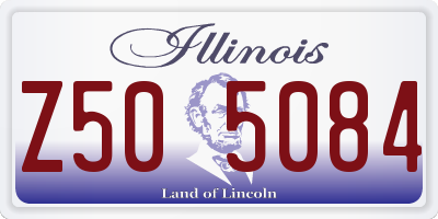 IL license plate Z505084