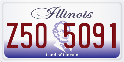 IL license plate Z505091