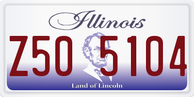 IL license plate Z505104