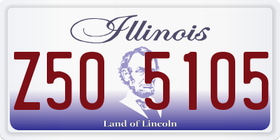 IL license plate Z505105