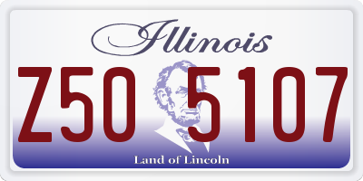 IL license plate Z505107