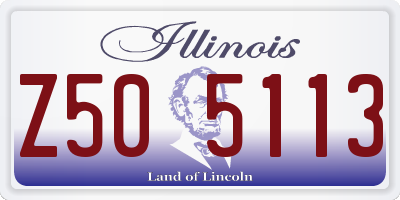IL license plate Z505113