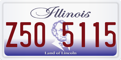 IL license plate Z505115