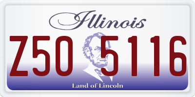 IL license plate Z505116