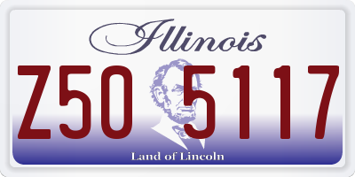 IL license plate Z505117
