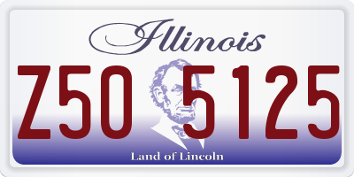 IL license plate Z505125