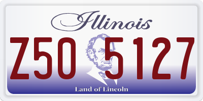 IL license plate Z505127