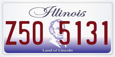 IL license plate Z505131