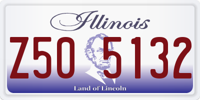 IL license plate Z505132