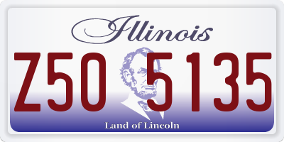 IL license plate Z505135