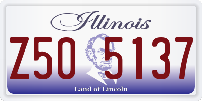 IL license plate Z505137
