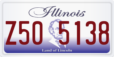IL license plate Z505138