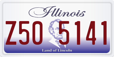 IL license plate Z505141