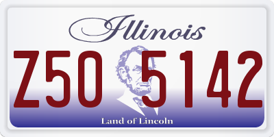 IL license plate Z505142
