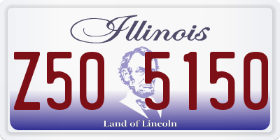 IL license plate Z505150