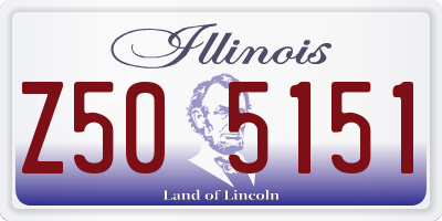 IL license plate Z505151