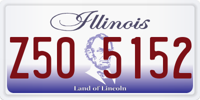 IL license plate Z505152