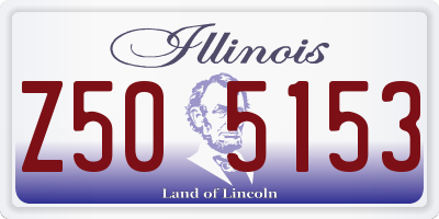IL license plate Z505153