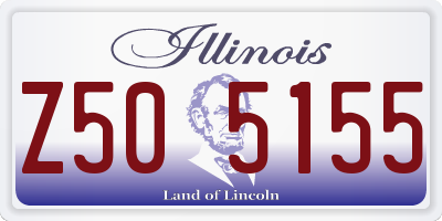 IL license plate Z505155
