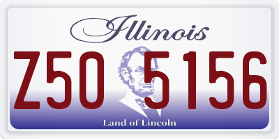 IL license plate Z505156