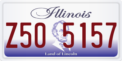 IL license plate Z505157