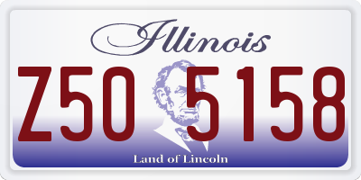 IL license plate Z505158