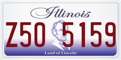 IL license plate Z505159