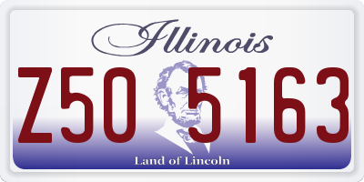 IL license plate Z505163