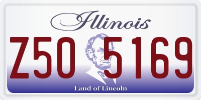 IL license plate Z505169