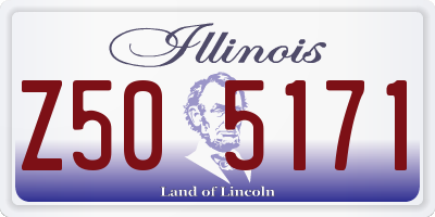 IL license plate Z505171