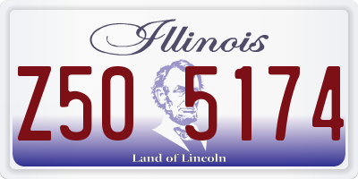 IL license plate Z505174