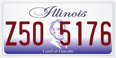IL license plate Z505176