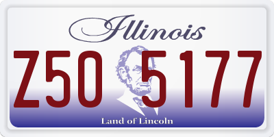 IL license plate Z505177