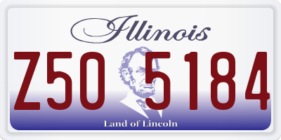 IL license plate Z505184