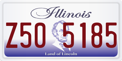 IL license plate Z505185