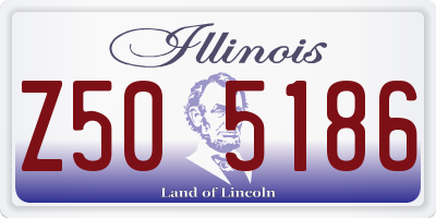 IL license plate Z505186