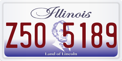 IL license plate Z505189