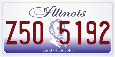 IL license plate Z505192