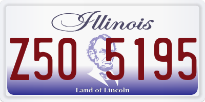 IL license plate Z505195