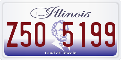 IL license plate Z505199