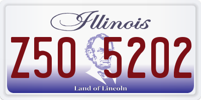 IL license plate Z505202